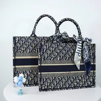 5A designer bags tote bag large shopping bag high quality fashion letter embroidery handbag women shoulder bag 36cm 41cm
