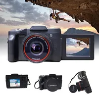 デジタルカメラビデオカメラフルHD 1080p 16MPレコーダーYouTube vlogging vdx99用の広角レンズ付き