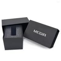 Titta på Boxes Megir Box Original Fashion Sport Watches Retail Package Case för tillbehör