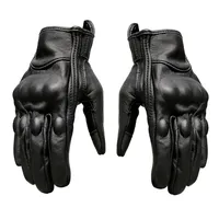 Пять пальцев перчатки подлинные кожаные кожаные кожаные перчатки мотоциклетные перчатки Мотоциклы Защитные передачи сенсорный экран.