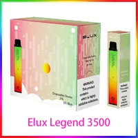 Elux Legend يمكن التخلص من Vape Pen e Cigarette 3500 نفخة مع بطارية 1500 مللي أمبير في الساعة 10 مل مملوءة بنسبة 2 ٪ من الخرطوشة التدخين عصا