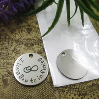 40pcs--stainless steel charms I love you to infinity more style choosing DIY pendants fo necklace233a