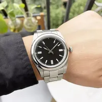 2022 Neue Uhr Mechanische Bewegung Schwarzes Zifferblatt hochwertiger automatischer Mode -Herren Uhr