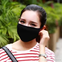 htsportsstore 50pcs Anti-Dust Cotton Mouth Face Mask Unisex Man Woman Cycling Wearing Black Fashion High quality257c