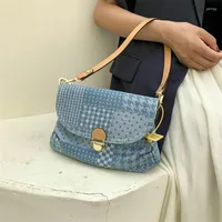 Bolsas de ombro bolsas denim da moda e bolsas de espreguiçadeiras 2022 Totes de alta axilas de alta qualidade Ladies Messenger Bag