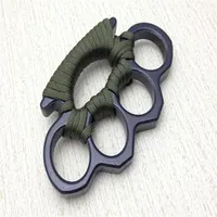 New ARIVAL Black alloy KNUCKLES DUSTER BUCKLE Male and Female Self-defense Four Finger Punches555264j
