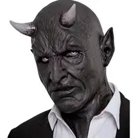 Party Masks Halloween Decorations Horned Demon Devil Killer Latex Mask Cosplay Costume Props 220920