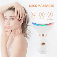 Face Care Devices NOBOXRemove Double Chin Device LED Pon Heating Therapy AntiWrinkle Neck Tool Vibration Skin Lifting Tighten Massager 220921