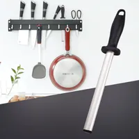 8 inç elmas bıçağı keskinleştirme çelik 30 cm uzunluğunda honlama çubuk şefi Chef's Cheffic Mutfak Aracı Ev Mutfak243E