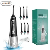 Other Oral Hygiene Irrigator 5 Modes Portable Rechargeable Dental Water Jet 6 Nozzles proof 300ML Tank Flosser For Teeth Whitening 220921