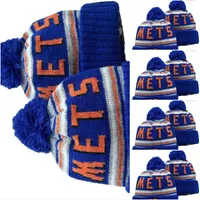 NEW YORK Beanies Cap Wool Warm Sport Knit Hat Baseball North American Team Striped Sideline USA College Cuffed Pom Hats Men Women Bonnet Beanie Skull Caps A2