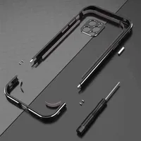 Cell Phone Cases For iPhone 14 12 12 Pro 12 Max Mini 11 13 Aluminum metal bumper Frame Slim Cover phone case carmera tector W221014
