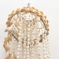 Decorative Figurines Conch Sea Shell Wind Chime Hanging Ornament Wall Decoration Creative Pendant Stylish Decor