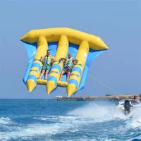 4x3m Exciting Water Sport Games Inflatable Flying Fish Boat Hard-wearing Towable Flyfish For Kids And Adults with Pump240p
