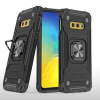 Case di telefono per Huawei P30 P40 Lite Y6 Y9 S Prime Y8 Y5 Y7 P Mate 10 Pro Plus P Smart Nova 4 6 7I E SE Ring Kickstand Feta Feta 4 angoli Coperchio di protezione completa