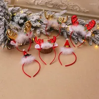 Juldekorationer dekoration party cosplay pannband jul heminredning barn vuxna huvudkl￤der rena prydnader f￶dd navidad