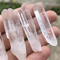 Arts and Crafts 8 PCS Clear Quartz Crystal Muestre Reiki Healing Meditaci￳n de Cristal Gemstone Rough Gemstone para hacer joyas 618