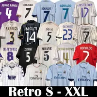 Final de pistas masculinas Finais do Real Madrids Retro Soccer Jersey Guti Ramos Seedorf Carlos 13 14 15 16 Zidane Beckham Raul Vintage 94 95 96 97 98 99 00 02 K6A7