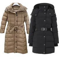 Kadın Siyah Küfür Ceket Aşağı Palto Kış Parka Uzun Palto Rüzgar Dergisi Dış Mekan Kalın Kalite Rüzgar Geçirmez Sıcaklık Bel Dış Giyim Aşırı soğuk alanlar için uygun