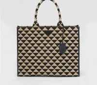 5A FW 2022 Luxury Designer Bag Ladies Handbag Leather fabric triangle pattern Women Totes Classic Crossbody Tote Top Quality Newest Symbole Galleria Series prad