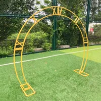 Party Decoration JAROWN Outdoor Wedding Round Ring Backdrop Double Pole Arch Flower Stand Arc Decor Stage Props Circle Door