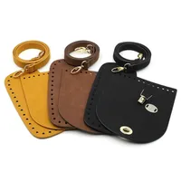 Bag Parts Accessories Shoulder Handle Strap For Handbags Set Leather Bottoms Cover With Hardware DIY Handbag #C 220922