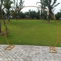 Party Decoration Iron Ring Shape Metal Round Arch Wedding Backdrop Stand Birthday Decor Artificial Flower Balloon Frame Baby Shower
