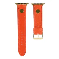 Strap Bantları Moda Bilek Bant İzle Bant Tasarımcısı Top Watch Bantlar Deri Kemer Bilezik Baskı Şeritleri 42mm 40mm 44mm iWatch SE 6 7