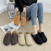 2022 New Summer Couple Slippers Woman Man Clogs Sandals Women Casual Beach Gladiator Flat Shoes Flat Footwear Mules Plus Size 44269t