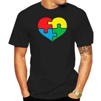 Kids Autism Heart T-Shirt - Love Puzzle Awarens Bow Autistic Birthday Gift Top Custom Special Tee Shirt