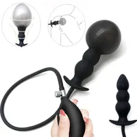 22ss Sex Toy Massager New Silicone Inflatable Anal Plug Dildo Pump Butt Dilator Prostate Massage