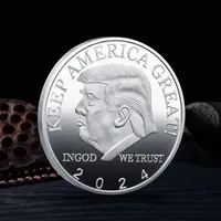 Trump 2024 Gedenkmünze 60. Präsident Craft The Revenge Tour Save America erneut Gold Silver Metal Badge