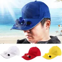 S Hat Peaked Solar Powered Fan Unisex Summer Outdoor Sports For Bicycling Wide Brim Hats324H