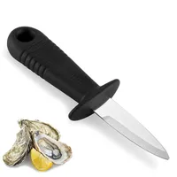 Kitchen Couteaux Oyster Knife Professional Oyster Open Hand Artefact Steel Indexless En acier de ventilateur Shell Barbecue de fruits de mer 0 75YJ K1