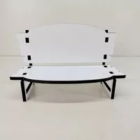 Sublimation Memorial Bench Dekorative Anhänger Objekte Figuren anpassen leer Mini -Stuhl Weiß leer MDF Festival Geschenk