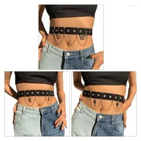 Belts Women Punk Waist Belly Chain Belt With Alloy Butterfly Spider Rose Pendant Skirt Jean For Halloween Dance Party Jewelry