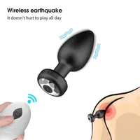 Ferramentas Sex Shop Wireless Controle remoto Dildo Anal Plug Vibrator Brinquedos sexuais para homens homens Bondage Acess￳rios para castidade er￳tica de adultos para adultos
