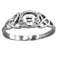 FANSSTEEL STAINLESS STEEL JEWELRY INFINITY LOVE HEART RING PRINCESS CROWN CLADDAGH FRIENDSHIP RING CELTIC RING GIFT FOR SISTERS FS214z