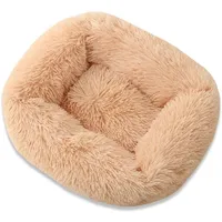 kennels pens Square Dog Cat Bed with Side Cover Medium Large Sofa Plush Kennel Winter Warm Puppy Mat Nest Soft House Nonslip Basket Cushion 220922