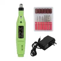 Speed Adjustable Electric Nail Art Drill Pen Pedicure Manicure Machine Grinding Sanding Drill Bits Handpiece Nail Drill Pen258P