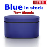 Blue New Heads6 Friseur Haare Styling-Werkzeuge Lockentrockner Iron 185 mm lang Länge Multifunktional eine Geschenkbox für raue und normale Lockeneisen HS05 Neu angekommen