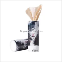 Tissue Boxes Napkins 3-Layer Disposable Car Box Cup Holder Cylindrical Storage 180 Sheets Supplies 158Mm X 190Mm Drop Del Bdesports Dhycy