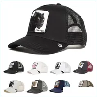Caps de bola bon￩s de bola formato animal bordado beisebol bolo de beisebol marca de moda chap￩u de moda respir￡vel mulher mulher malha de ver￣o entrega j￳ias de j￳ias dhkvx