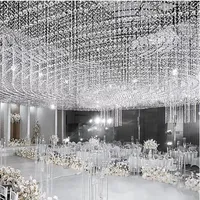Party Decoration 2pcs 4pcs10 Pcs 118cm Tall Clear Candle Holders Wedding Centerpiece Crystal 5 Arms Candelabra For And Mariage