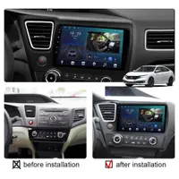 Player wideo z samochodem 9 "Android Quad Core Autoradio z nawigacją GPS dla Honda Civic 2008-2012