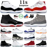 Mens basketball shoes women 11s 11 Cherry Pure Violet Cool Grey Concord Bred win like 96 Platinum Tint Bright Citrus UNC men sports sneakers