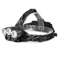 250000LM 5X T6 LED Headlamp USB Rechargeable Head Light Torch Lamp 5 Modes New Arrival Head Lighting Outdoor Lamp278r