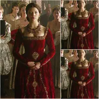 Victorian Gothic prom dresses Civil War Southern Belle Ball Gown long sleeve vintage burgundy Halloween evening dresses
