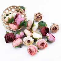Billiga tr￤dg￥rdsdekorationerartificiella torkade blommor 10st 4cm silke te rosor jul hem fest br￶llop dekoration diy g￥vor ...