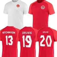2022 Kanada piłkarska koszulka narodowa Davies David Strona domowa 22 23 Kennedy Cavallini Kaye Football Shirt Laryea Millar Evstaquio Men Kit Kit Set Jerseys